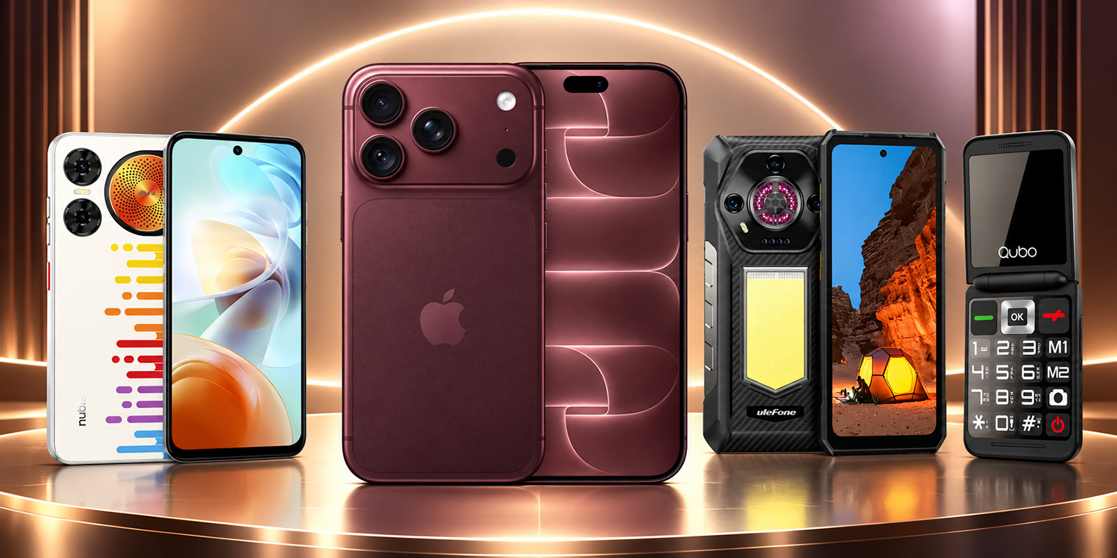 banner menu smartphones